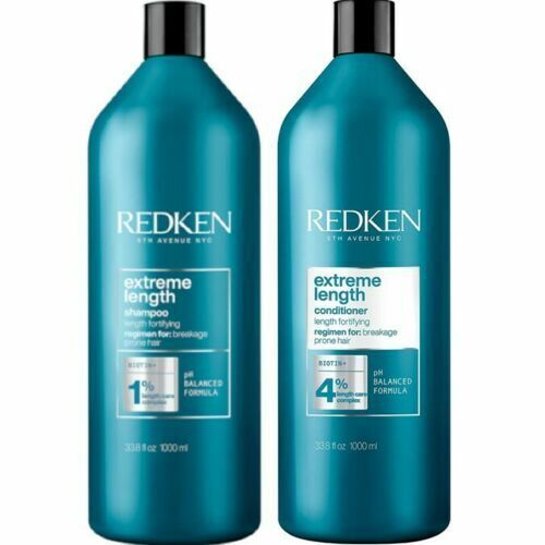 Redken Extreme Length Shampoo & Conditioner 1 Litre Duo WITH PUMPS