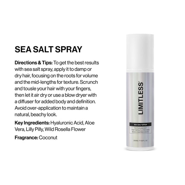 Limitless Sea Salt Spray 200ml - Hair Care
