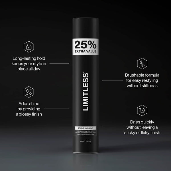 Limitless Strong Hairspray 500g