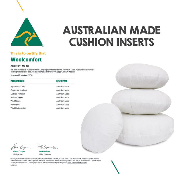Luxor Twin Pack 45cm Aus Made Round Hotel Cushion Inserts