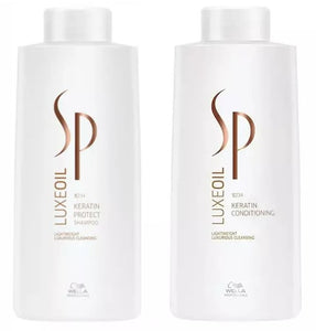 Wella SP LuxeOil Keratin Protect Shampoo & Conditioner 1000ml Duo