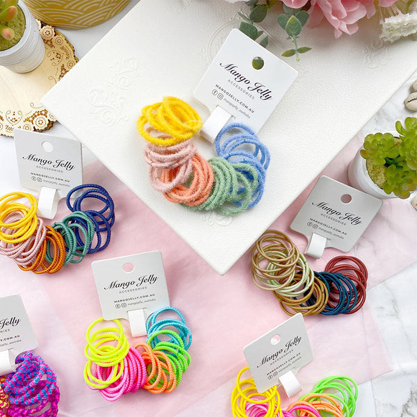 MANGO JELLY Kids Hair Ties (3cm) - Classic Forest
