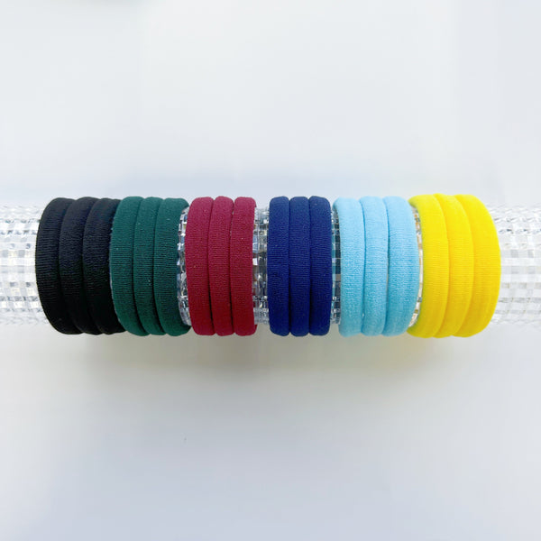 MANGO JELLY Metal Free Hair ties (4.5cm) - School Colour
