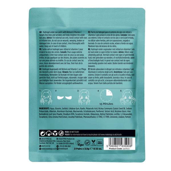 +Maskology Retinol + Vitamin C Under Eye Mask - Skincare