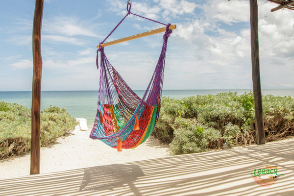 Mayan Legacy Extra Large Outdoor Cotton Mexican Hammock