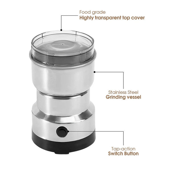 Multipurpose Electric Coffee Bean Grinder - Appliances >