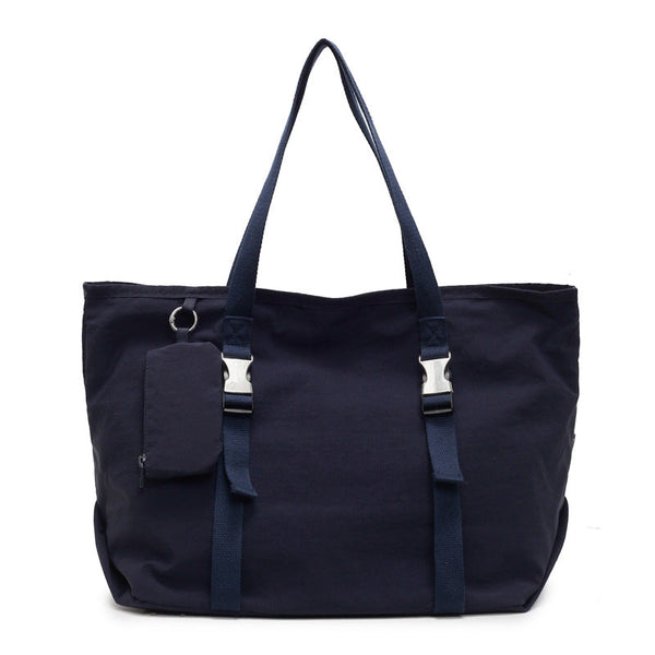 Navy Blue Modern Utility Tote Bag for Women - Large