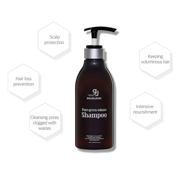 NK Goldilocks Pure Green Volume Shampoo 500ml - Hair Care