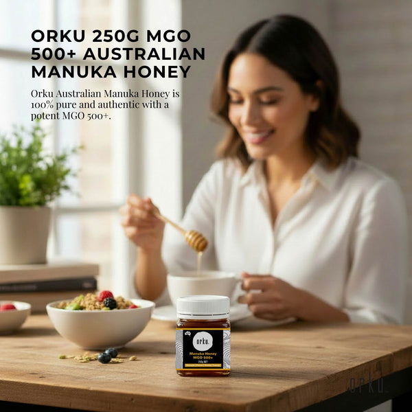 Orku 250g MGO 500+ Australian Manuka Honey - 100% Raw