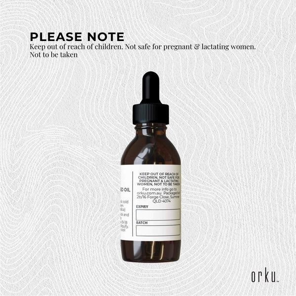 Orku 25ml Organic Neem Seed Oil - Debitterised Cold Pressed