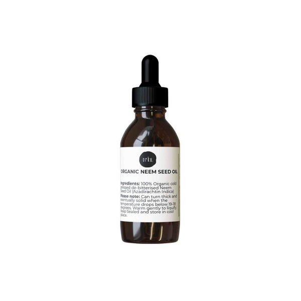 Orku 25ml Organic Neem Seed Oil - Debitterised Cold Pressed
