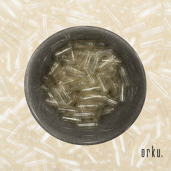 Orku 500x Empty Vegetable Capsules Size 00 - Unfilled Vegan