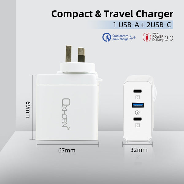 Oxhorn Type C GaN Charger 100w - Electronics > Battery