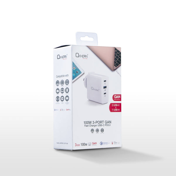 Oxhorn Type C GaN Charger 100w - Electronics > Battery