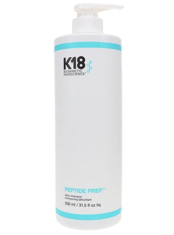 K18 Peptide Prep Detox Shampoo 930ml with Pump - Bulk Salon Size