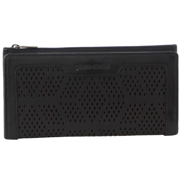 Pierre Cardin Perforated Leather Ladies Handy Travel Wallet