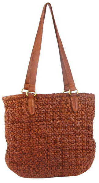 Pierre Cardin Woven Leather Ladies Shoulder Bag Travel