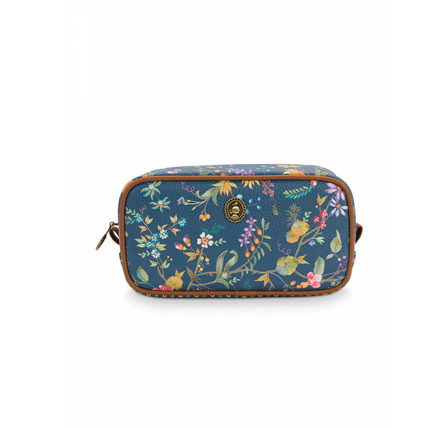PIP Studio Petites Fleurs Dark Blue Small Square Cosmetic