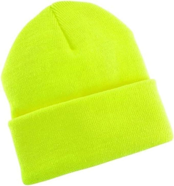 PLAIN BEANIE Unisex Mens Womens Winter Warm Hat Ski Cap
