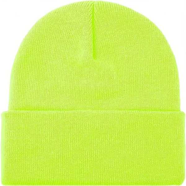 PLAIN BEANIE Unisex Mens Womens Winter Warm Hat Ski Cap