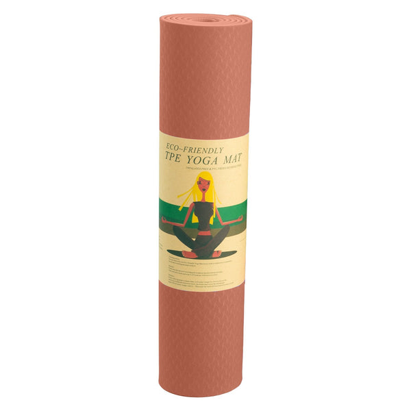 Powertrain Dual Layer 6mm Yoga Mat | Peach | Non-slip