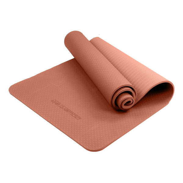 Powertrain Dual Layer 6mm Yoga Mat | Peach | Non-slip