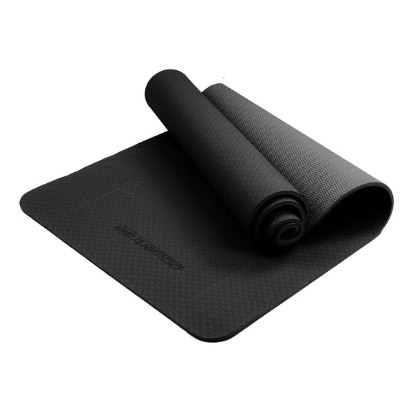 Powertrain Eco-friendly Dual Layer 6mm Yoga Mat | Midnight