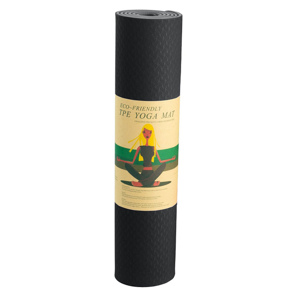 Powertrain Eco-friendly Dual Layer 6mm Yoga Mat | Midnight