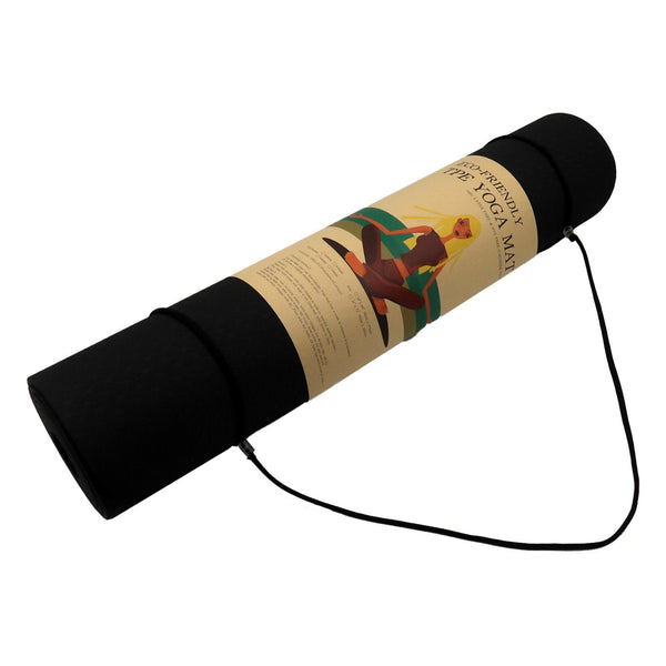 Powertrain Eco-friendly Dual Layer 6mm Yoga Mat | Midnight