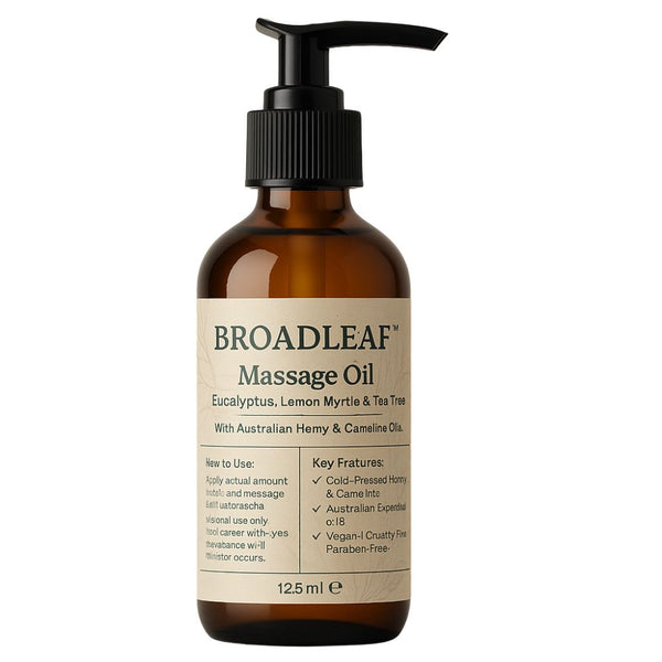 Premium Broadleaf Hemp & Camelina Massage Oil