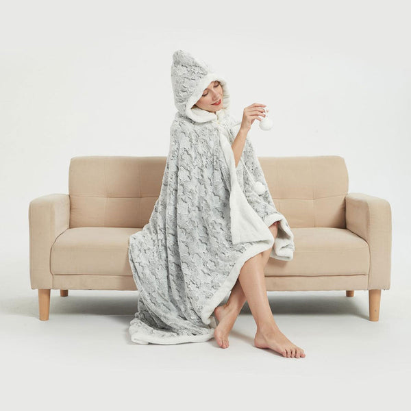 Ramesses Faux Fur Hooded Robe Grey - Baby & Kids > Girl’s