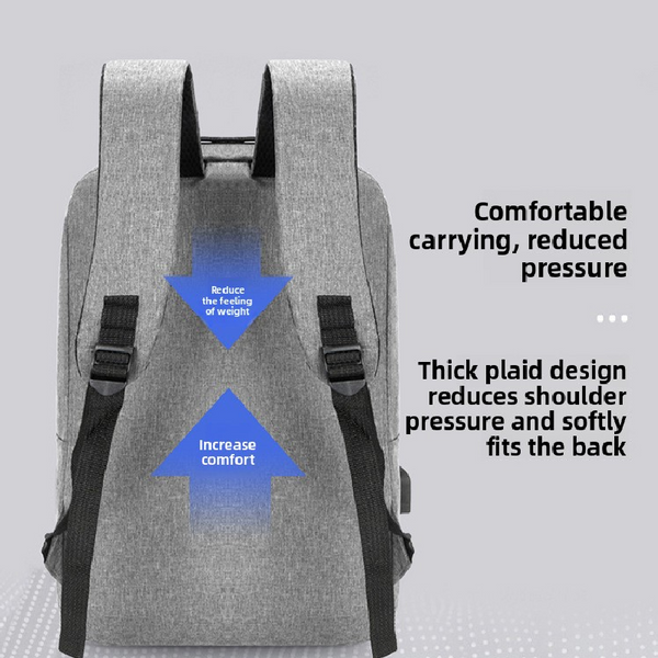 Red 3 Piece Mens Backpack Set with Sling Bag and Pouch USB