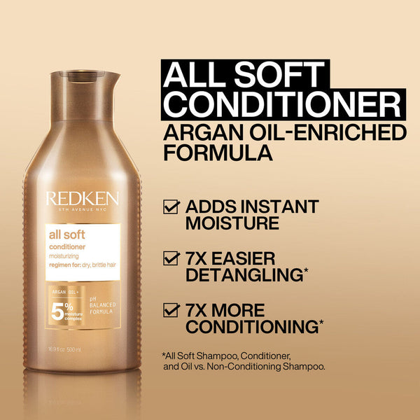 Redken All Soft Shampoo & Conditioner 1L Duo