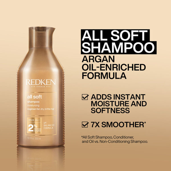 Redken All Soft Shampoo & Conditioner 1L Duo