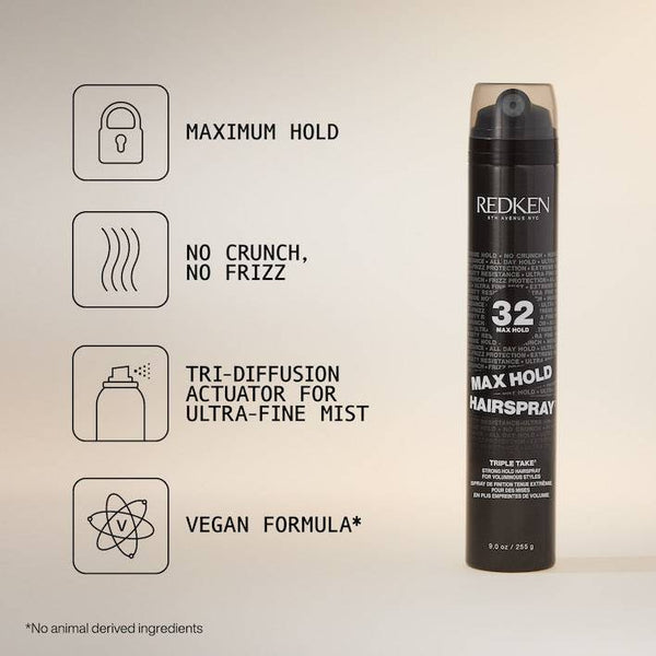 Redken Max Hold Hairspray Triple Take 32 - Haircare