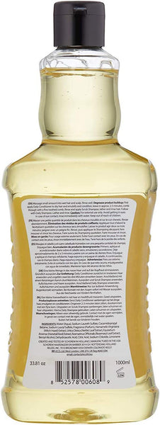 Daily Shampoo - Cleanses Hair and Scalp - Ideal for All Hair Types and Frequent Use - Balanced for Excellent Degreasing and Cleansing without over Drying - with T4 Tonic Blend - 33.81 Oz
