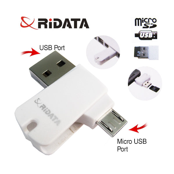 Ridata OTG Mobile Phone MicroSD Card Reader (OTG Mobile