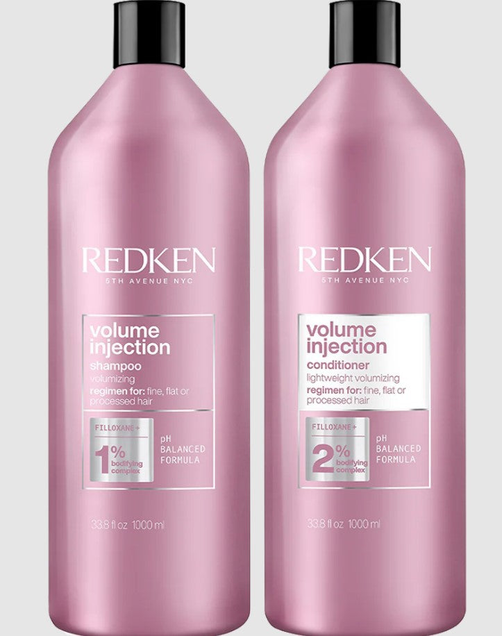 Redken Volume Injection Shampoo & Conditioner 1L Duo