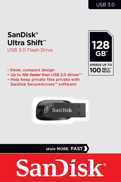 SanDisk 128GB Ultra Shift USB 3.0 Flash Drive