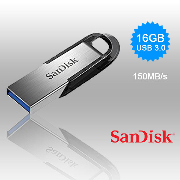 SANDISK 16GB CZ73 ULTRA FLAIR USB 3.0 FLASH DRIVE upto