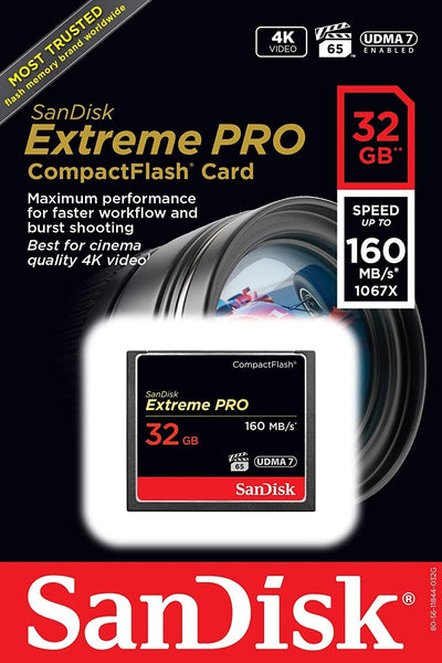 SanDisk Extreme Pro CFXP 32GB CompactFlash 160MB/s