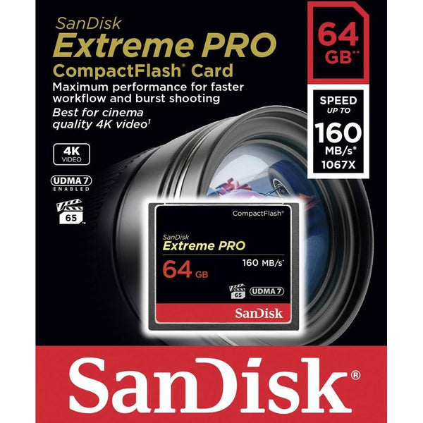 SanDisk Extreme Pro CFXP 64GB CompactFlash 160MB/s
