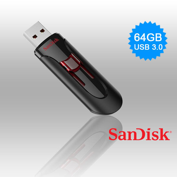 SANDISK SDCZ600-064G 64GB CZ600 CRUZER GLIDE USB 3.0
