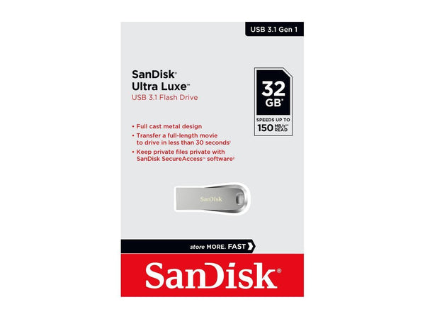 SANDISK SDCZ74-032G-G46 32G ULTRA LUXE PEN DRIVE 150MB USB