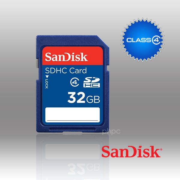 SANDISK SDHC SDB 32GB CLASS 4 - Electronics > Back Up &