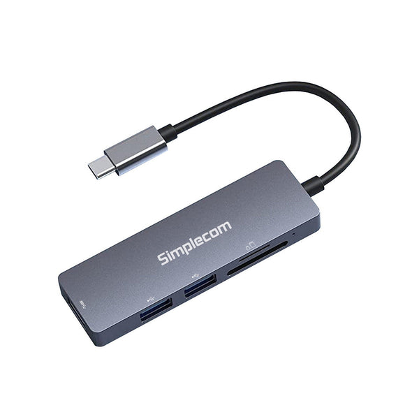 Simplecom CH255 USB-C 5-in-1 Multiport Adapter 3-Port USB-A