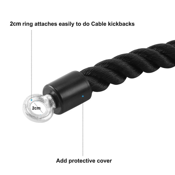 Single Grip Tricep PullDown Rope Cable Attachment Pull Down
