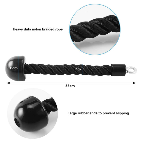 Single Grip Tricep PullDown Rope Cable Attachment Pull Down