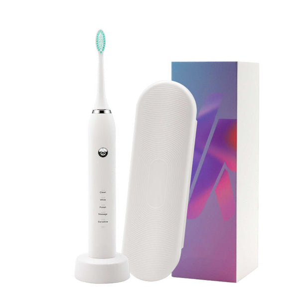 Sonic Electric Toothbrush White USB Wireless Charging Smart