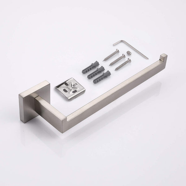 Square Hand Towel Holder Ring Wall Mounted Modern Towel Bar